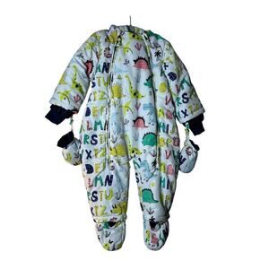 VINE Boy’s Dinosaur & Alphabet Snowsuit / Size: 18-24 Months